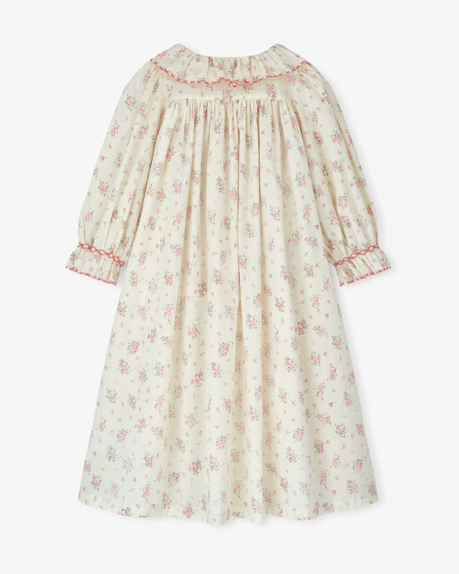 Nightingale Girl's Dress Rosebud Chintz with Peony Hand Smocking