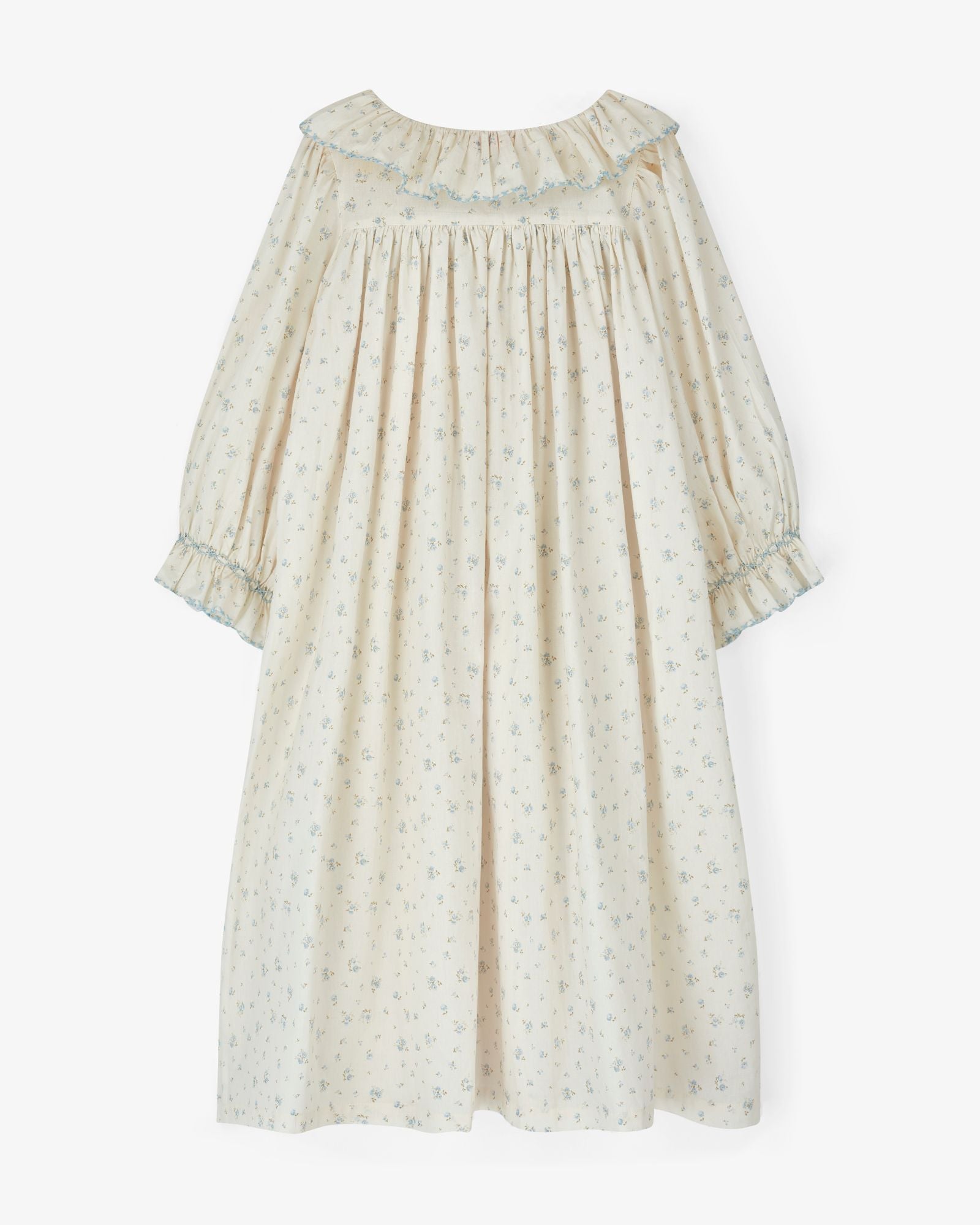 Nightingale Girl's Dress Forget-me-not Ditsy with Daydreams Hand Smocking