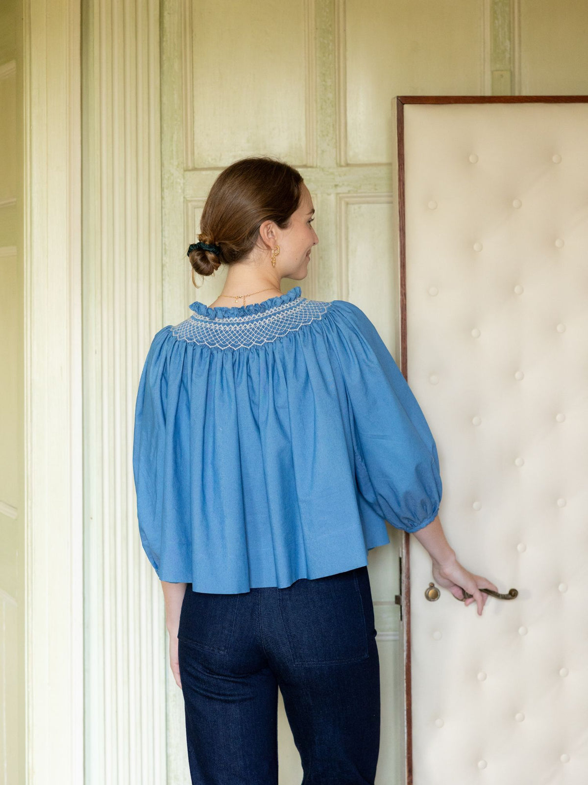 Cleopatra Jacket Chambray with Vanilla Hand Smocking Edition 2