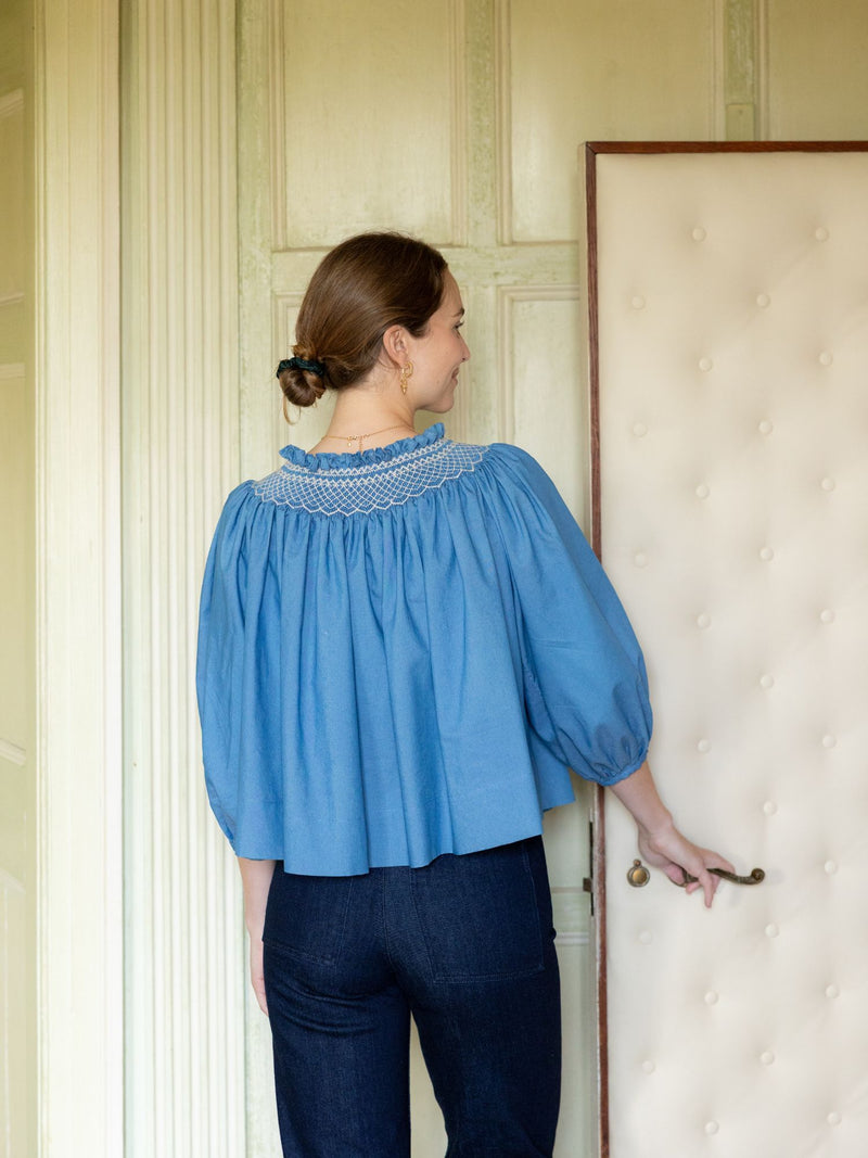 Cleopatra Jacket Chambray with Vanilla Hand Smocking Edition 2