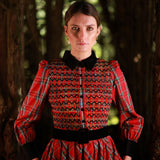 Victoria Woodhull Women's Dress Royal Stewart with with Nutcracker Hand Smocking