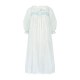 Nightingale Women's Dress Forget Me Not Plumetti with Delphinium Hand Smocking