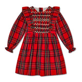 Anna Pavlova Dress Stewart Tartan with Midas’ Touch Hand Smocking
