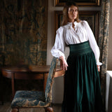 Sullivan Women's Skirt Pine Tree Needlecord with Nordic Sparkle Hand Smocking