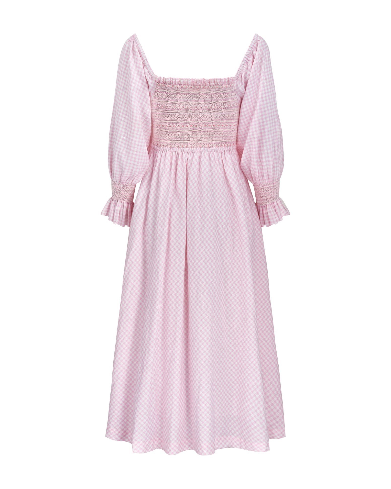 Josefine Butler Dress Candy Gingham with Lemonade Pop Hand Smocking