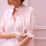 Scholl Summer Blouse Seashell Cotton Voile with Milk Hand Smocking Edition 67