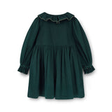 Elizabeth Blackwell Dress Pine Tree Needlecord with Nordic Sparkle Hand Smocking