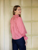 Shelley Blouse Mulberry Trellis with Ruby Two Shoes Hand Smocking Edition 16