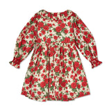 1-2 & 2-3y Elizabeth Blackwell Dress With Crimson Hand Smocking Made With Liberty Carline Rose