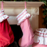 Edit58 x Smock London Candy Cane Stripe Smocking with Candy Cane Hand Smocking