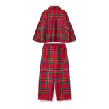 Lilly Parr Pyjamas Highland Tartan with Hearts of Gold Hand Smocking