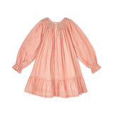 Hannah Szenez Dress Golden Girl Stripe with Opalescent Hand Smocking