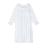 2-3 & 3-4y Memo Press x Smock London Nightingale Girls Dress Moonstone with Gold Bows Hand Smocking