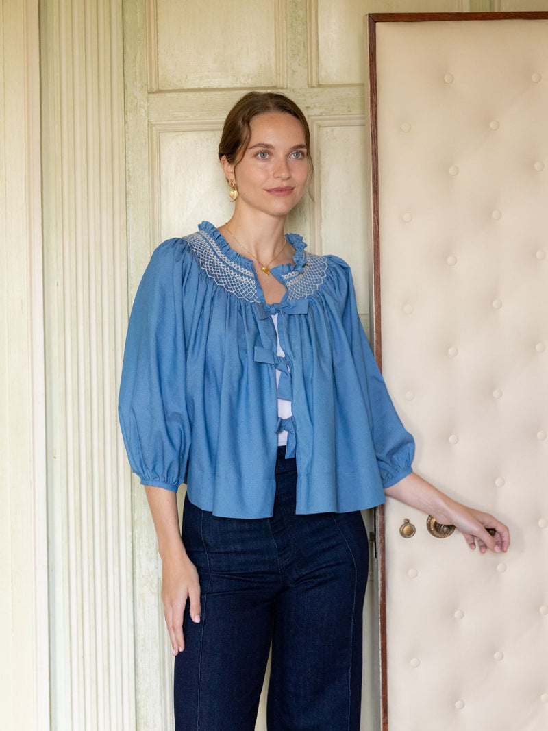 Cleopatra Jacket Chambray with Vanilla Hand Smocking Edition 2