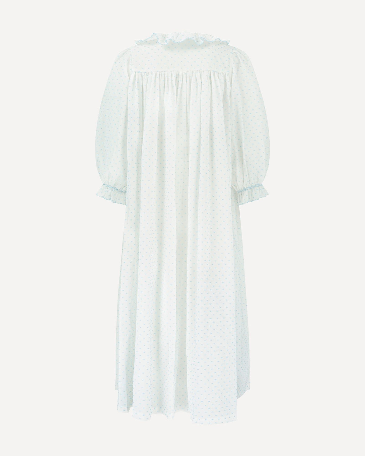 Nightingale Women's Dress Forget Me Not Plumetti with Delphinium Hand Smocking