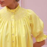 Scholl Summer Blouse Lemon Drop Lawn with Chalk Hand Smocking Edition 66