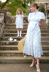 Katherine Johnson Dress Antoinette Stripe with Hint of Mischief Hand Smocking