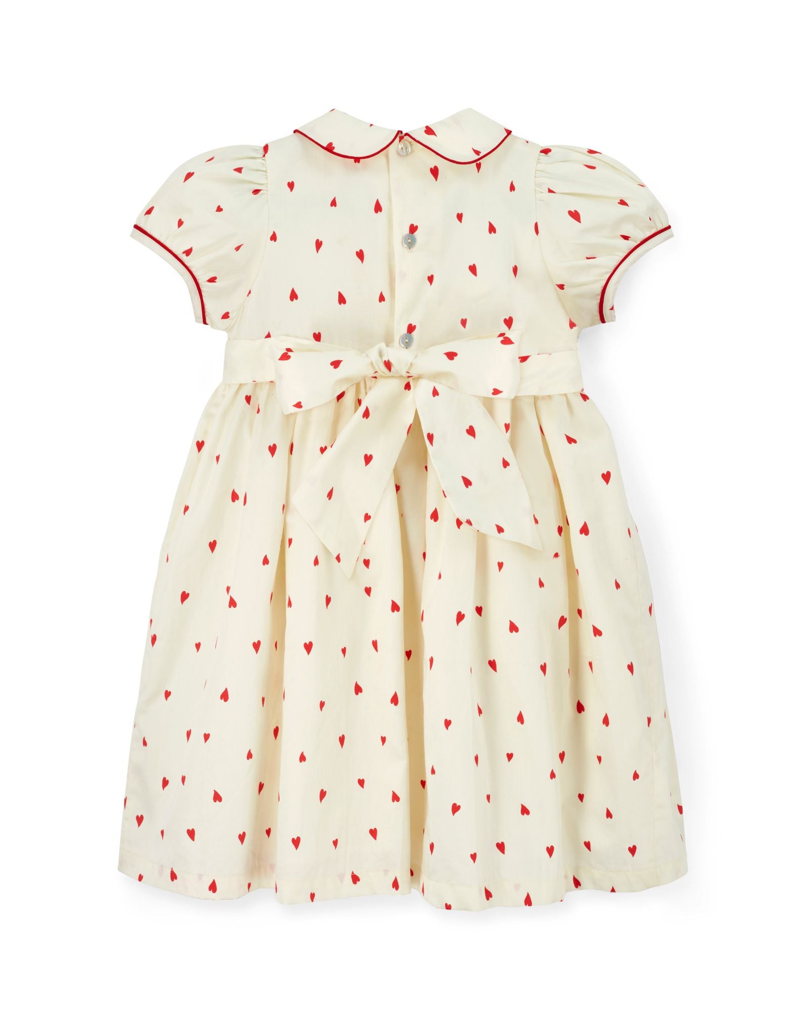 Thatcher Dress Loveheart Cotton Lawn with My Funny Little Valentine Hand Smocking