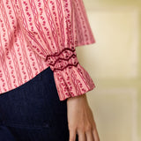 Shelley Blouse Mulberry Trellis with Ruby Two Shoes Hand Smocking Edition 16