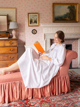 Mother Teresa Women's Nursing & Maternity Dress Long Sleeves with Mermaid Tail Forget Me Not Hand Smocking