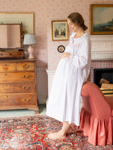 Mother Teresa Women's Nursing & Maternity Dress Long Sleeves with Mermaid Tail Kir Royale Hand Smocking