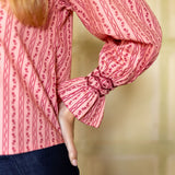 Shelley Blouse Mulberry Trellis with Ruby Two Shoes Hand Smocking Edition 16