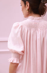 Scholl Summer Blouse Seashell Cotton Voile with Milk Hand Smocking Edition 67