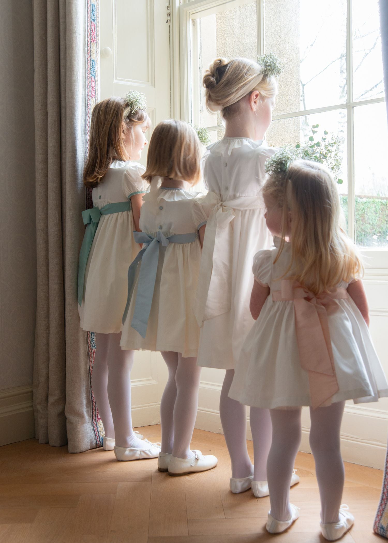 Diana Special Occasion Dress with Seashell Hand Smocking