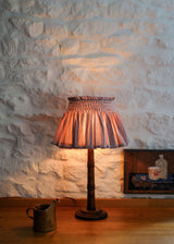 Edit58 x Smock London Elsie Lampshade Skirt Mink with Rosebud Trellis Hand Smocking