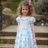 Katherine Johnson Dress Antoinette Stripe with Hint of Mischief Hand Smocking