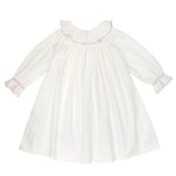 Nightingale Girl's Dress Moonstone with Kir Royale Hand Smocking