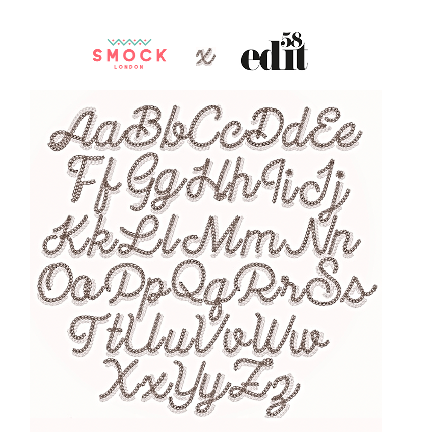 Edit58 x Smock London Candy Cane Stripe Smocking with Candy Cane Hand Smocking