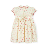 Thatcher Dress Loveheart Cotton Lawn with My Funny Little Valentine Hand Smocking