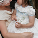 Diana Special Occasion Dress with Forget Me Not Hand Smocking