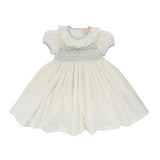 Diana Special Occasion Dress with Forget Me Not Hand Smocking