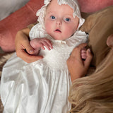 Eve Hand Smocked Special Occasion Baby Gown