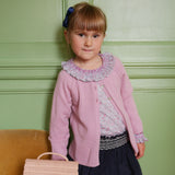 1-2 & 8-10y Keller Cashmere Cardigan Tea Rose