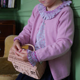 1-2 & 8-10y Keller Cashmere Cardigan Tea Rose