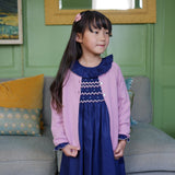 1-2 & 8-10y Keller Cashmere Cardigan Tea Rose