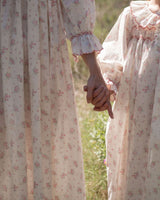 Nightingale Girl's Dress Rosebud Chintz with Peony Hand Smocking