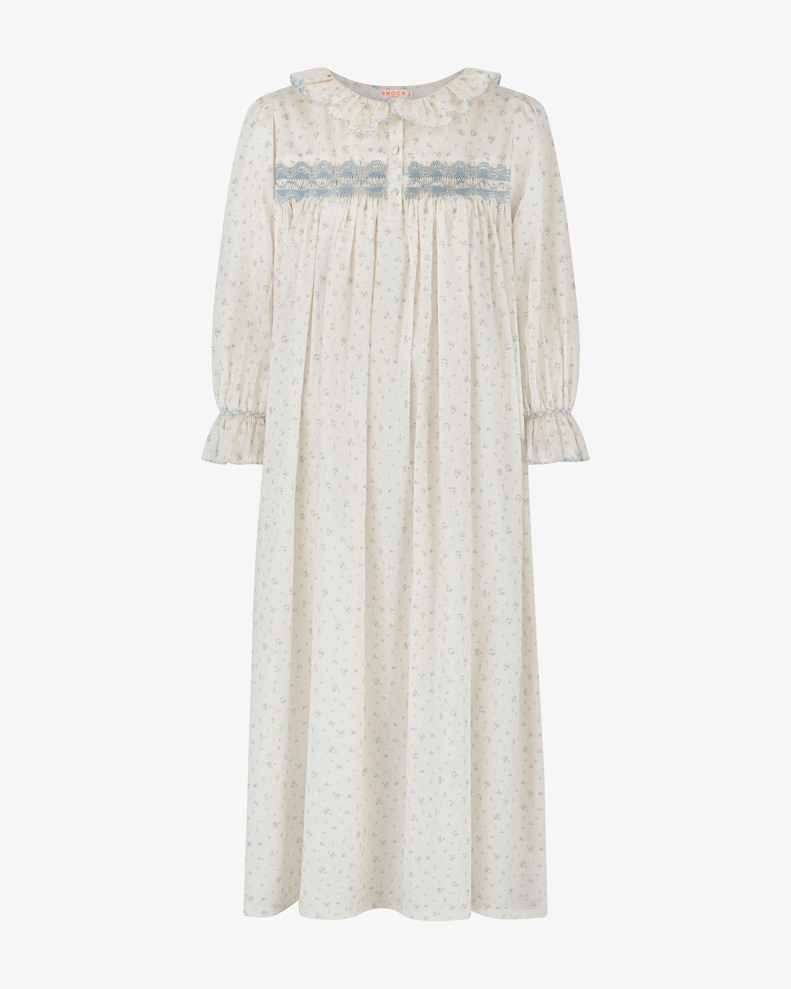 Nightingale Women's Dress Forget-me-not Ditsy with Daydreams Hand Smocking