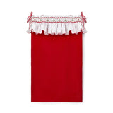 Edit58 x Smock London Crimson Needlecord Sack with Holly Hand Smocking