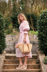Ada Lovelace Dress Sugar and Spice Gingham with Ruby Hand Smocking