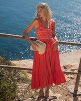 Rachel Carson Dress Calypso with Vanilla Hand Smocking