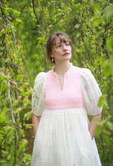 Margaret Graham Women's Dress Organza Clouds with Barbilicious Hand Smocking