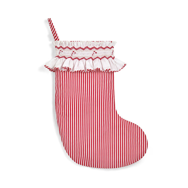Edit58 x Smock London Candy Cane Stripe Smocking with Candy Cane Hand Smocking