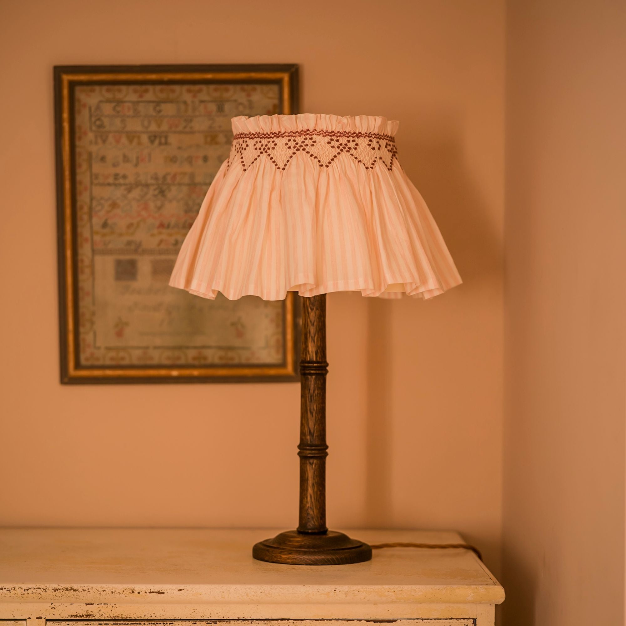 Edit58 x Smock London Elsie Lampshade Skirt Chemise Stripes with Kir R