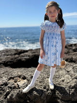 Katherine Johnson Dress Antoinette Stripe with Hint of Mischief Hand Smocking