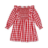 Anna Pavlova Dress Edelweiss Gingham with Precious Heart Hand Smocking