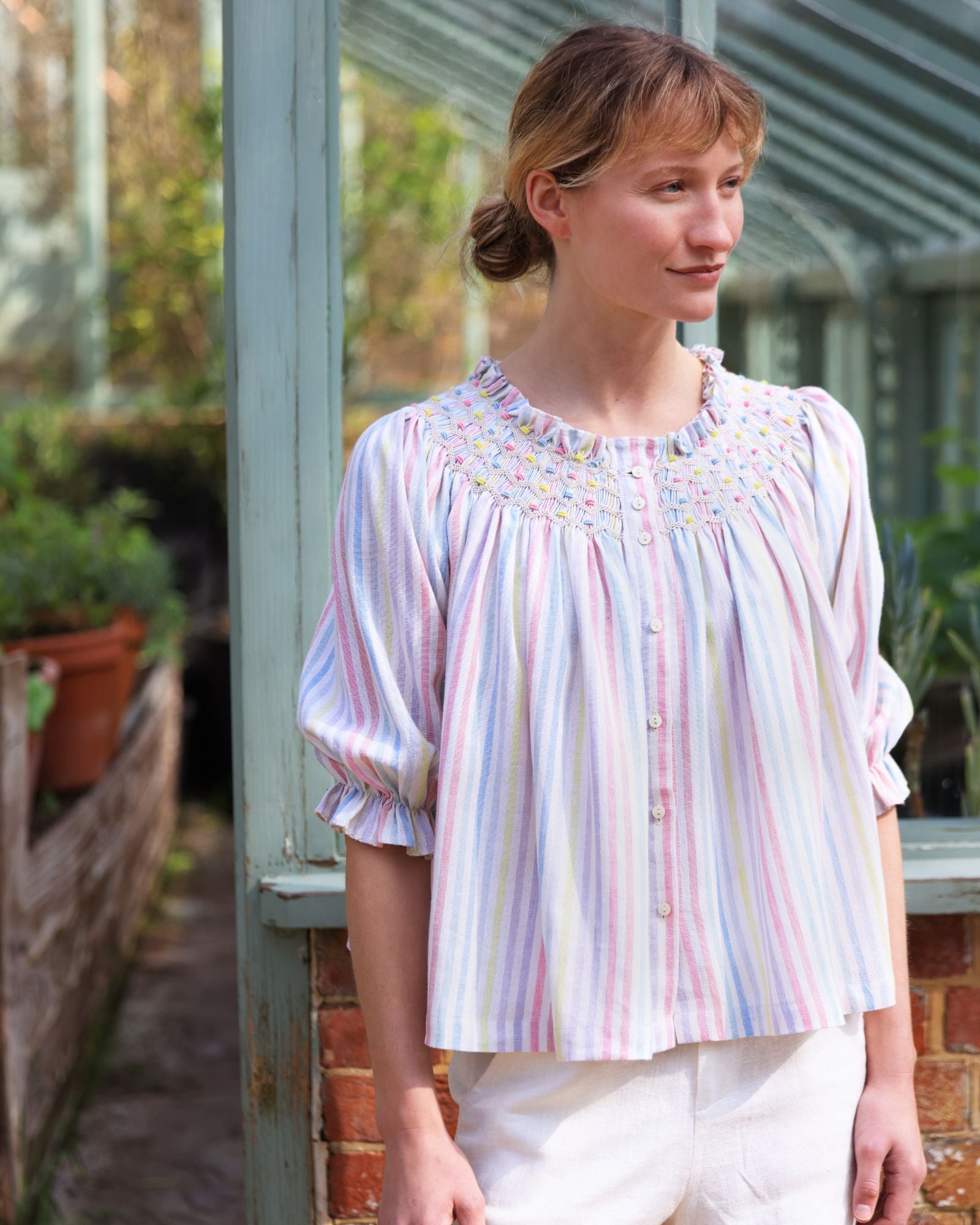 Cleopatra Blouse Pastel Lucky Charm Hand Smocking Edition 41